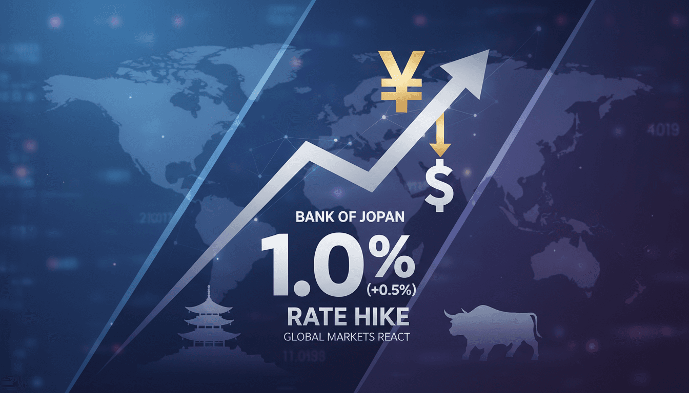 Bank of Japan raises interest rates to 1% amid inflation concerns
