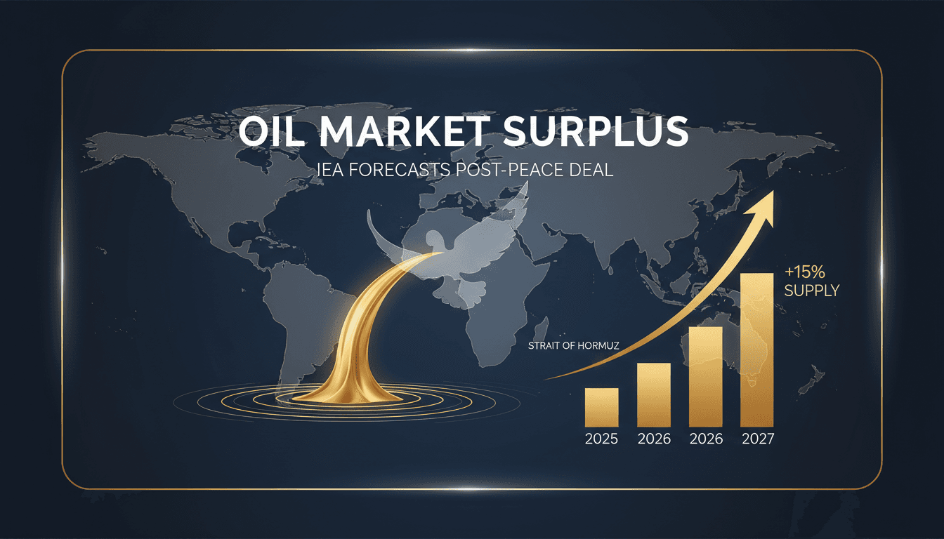 IEA Forecasts Oil Market Surplus Following Potential Middle East Peace Deal