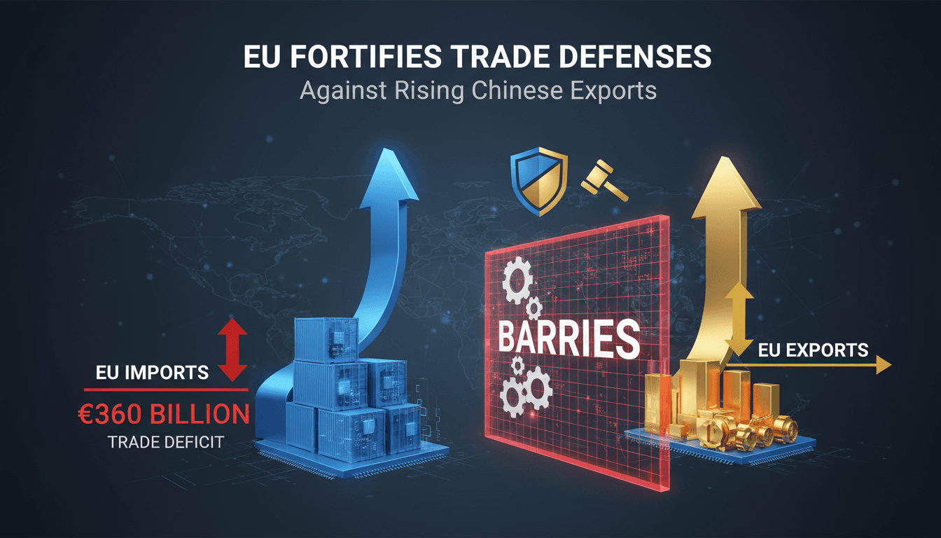 EU leaders discussing trade defenses against Chinese exports
