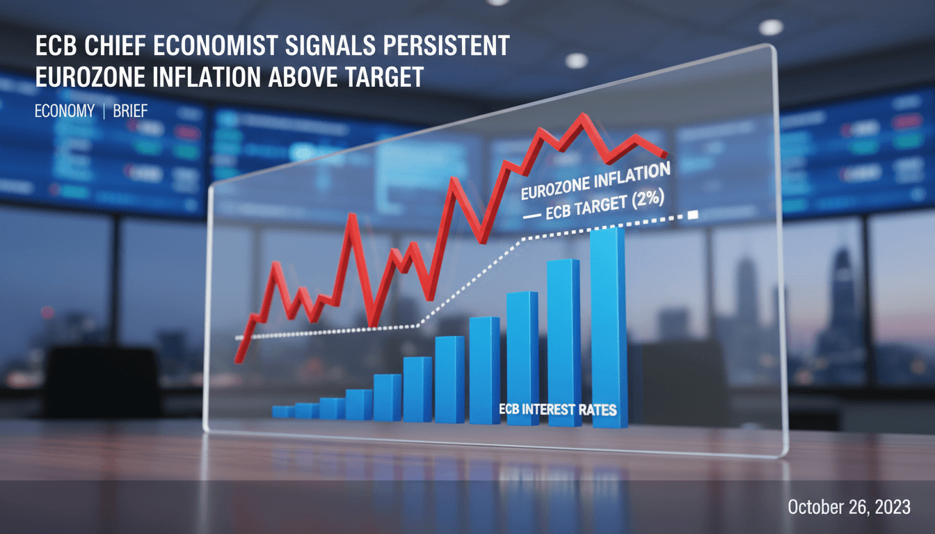 ECB Chief Economist Signals Persistent Eurozone Inflation Above Target