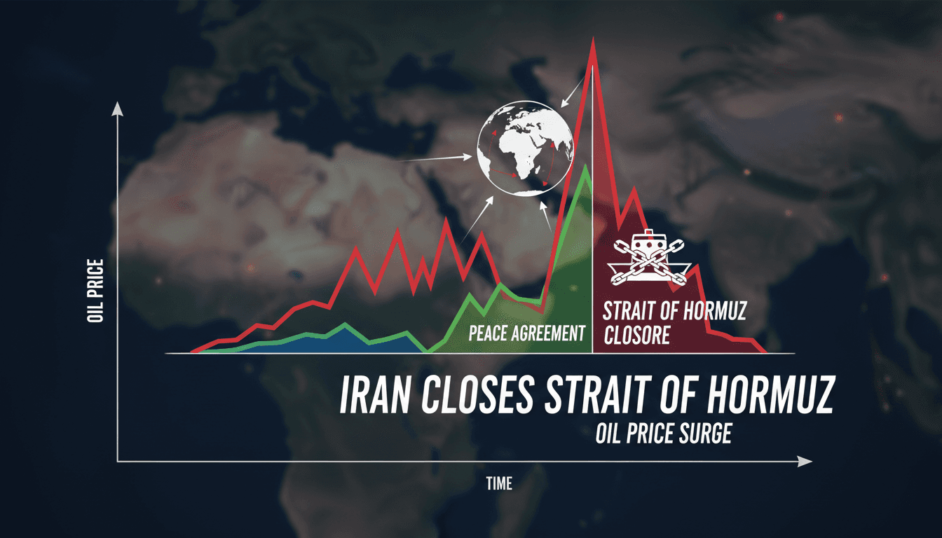 Iran Closes Strait of Hormuz Causing Oil Price Surge