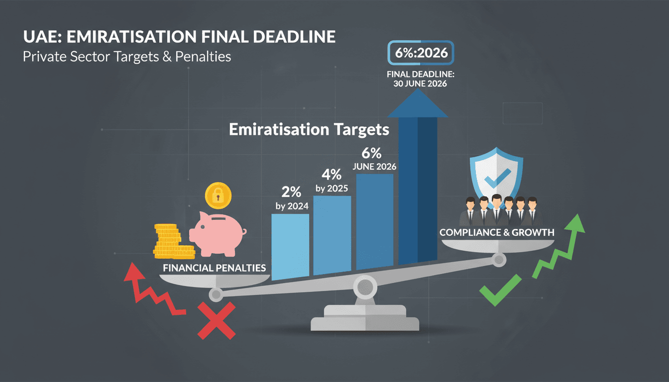 Emiratisation initiative deadline announcement in UAE