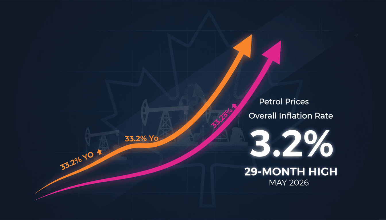 Canada's inflation rate reaches 29-month high of 3.2%