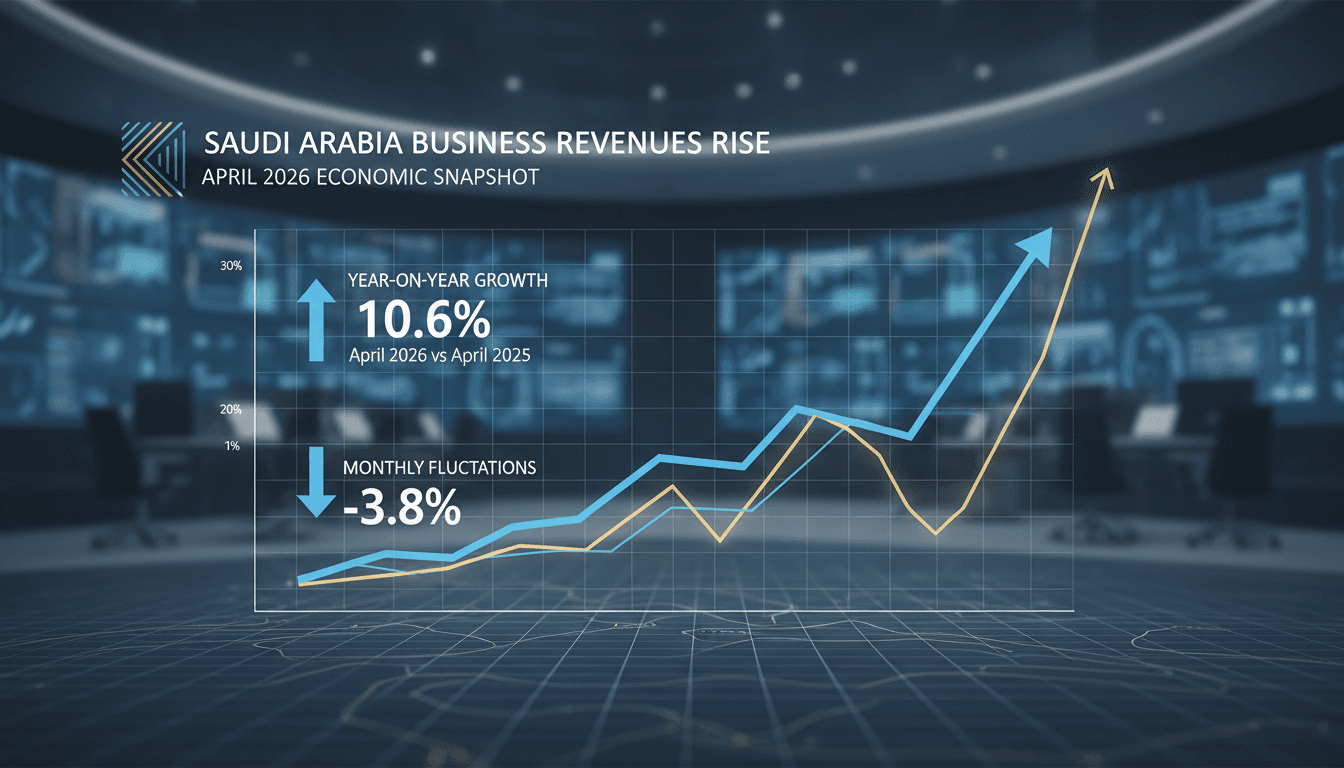 Saudi Arabia reports 10.6% year-on-year increase in business operating revenues for April 2026