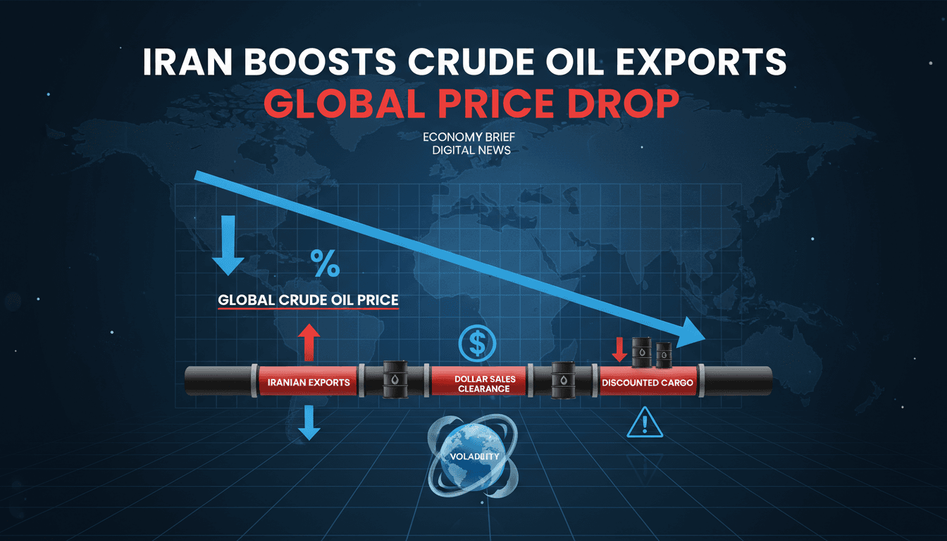 Graph showing the impact of Iran's oil exports on global prices.