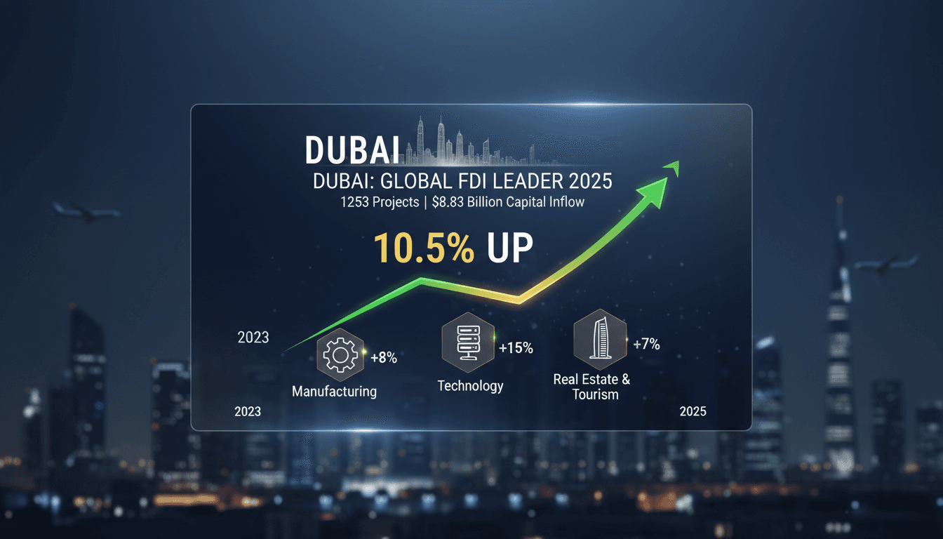 Dubai retains title as top global destination for foreign direct investment in 2025