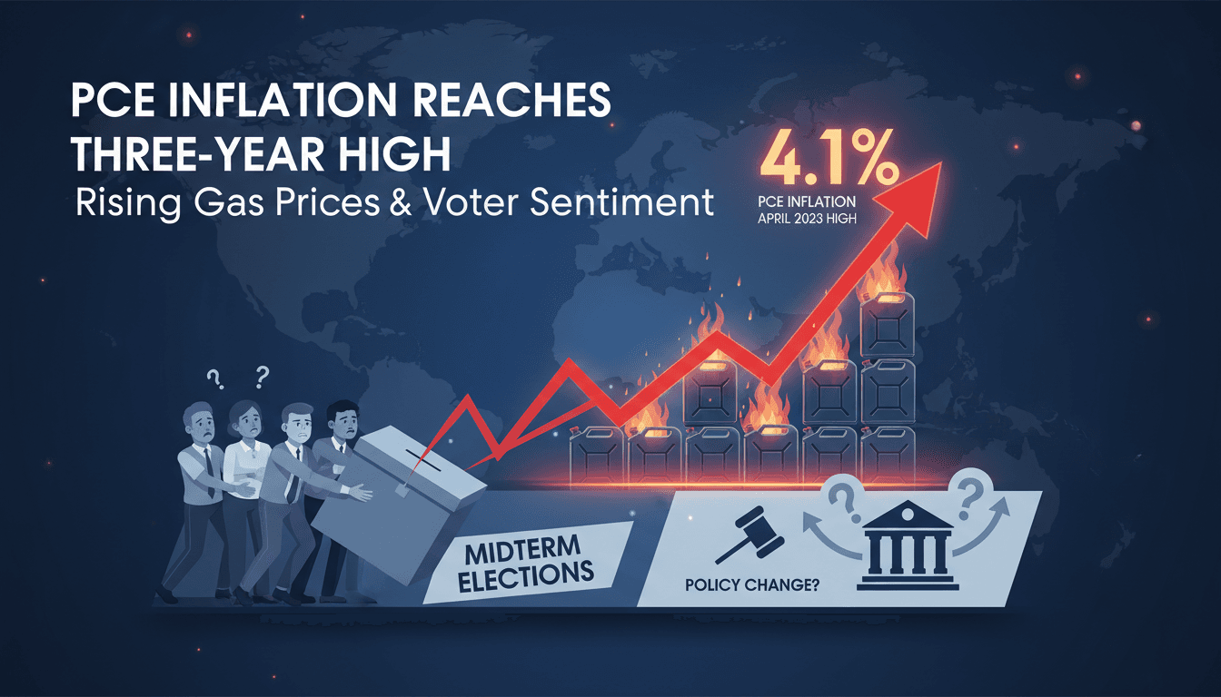 Graph showing the rise of the PCE index and its impact on consumer prices.