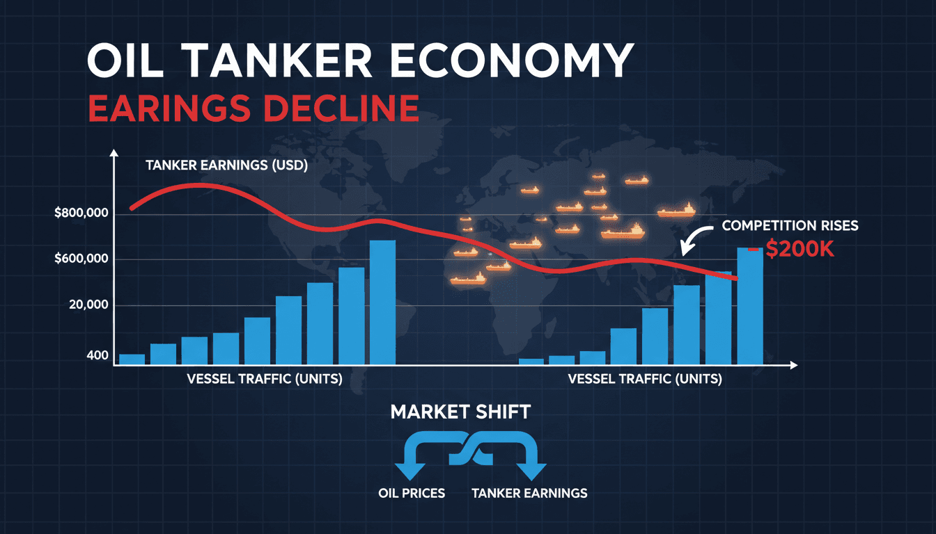 Oil tanker earnings decline as competition rises in the Strait of Hormuz