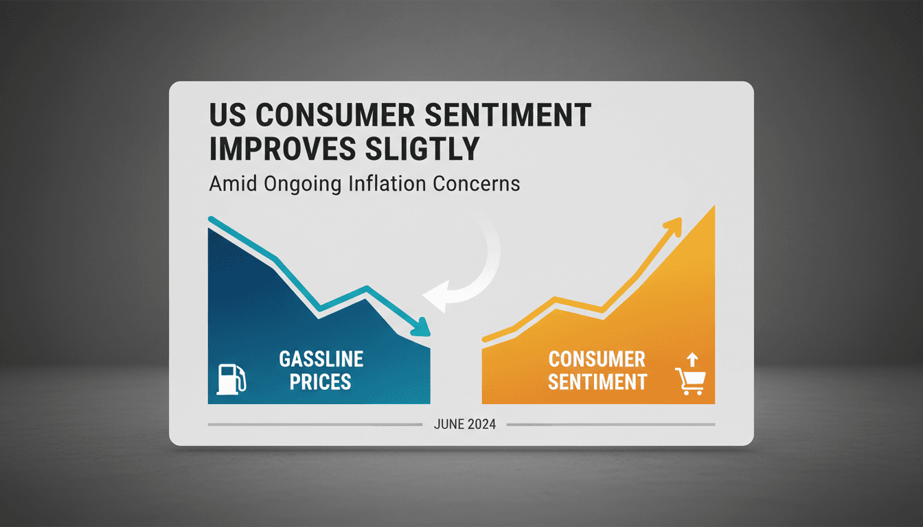 Graph showing the relationship between gasoline prices and consumer sentiment in June 2023.