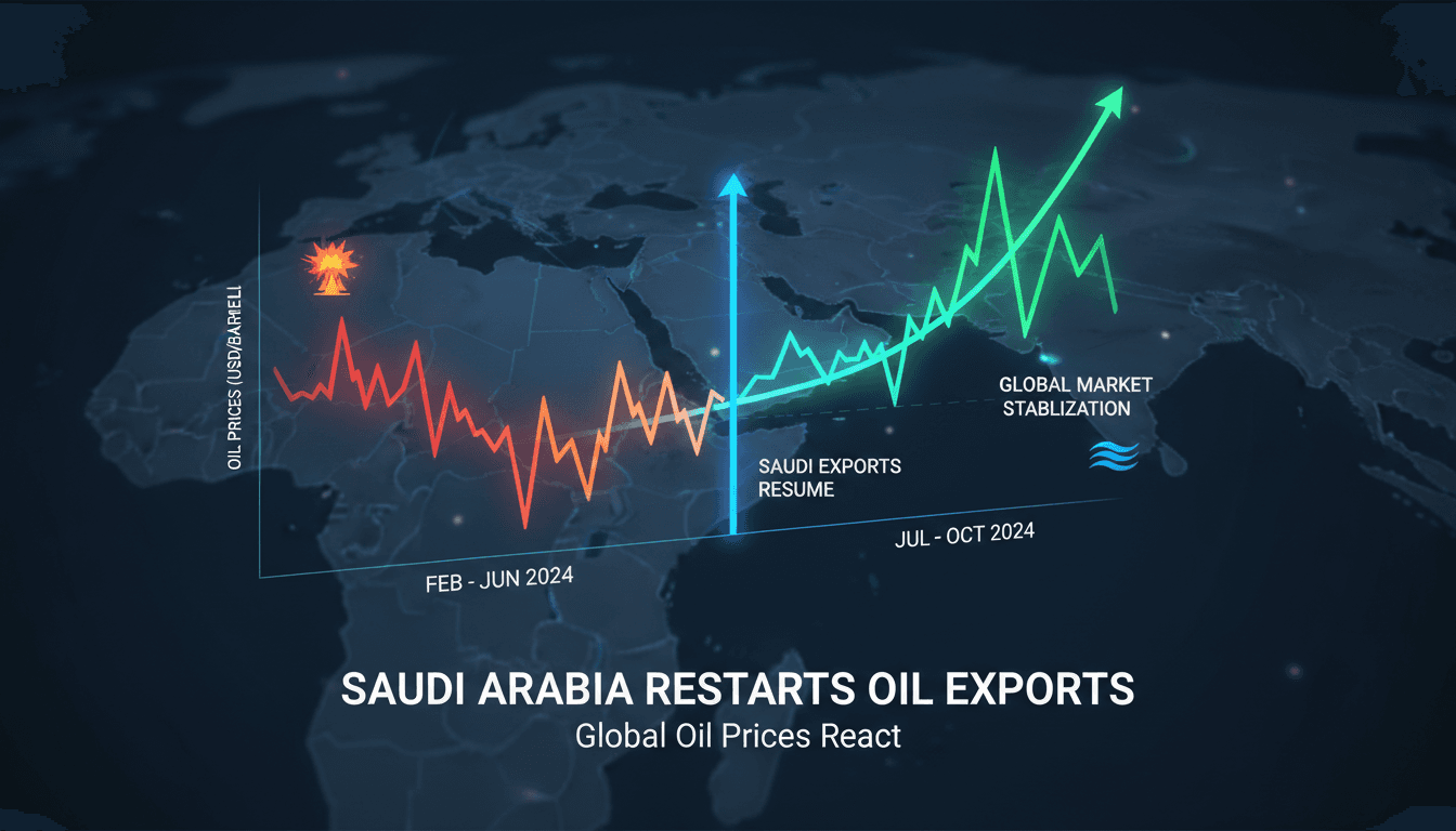 Saudi oil terminal with supertankers loading crude oil