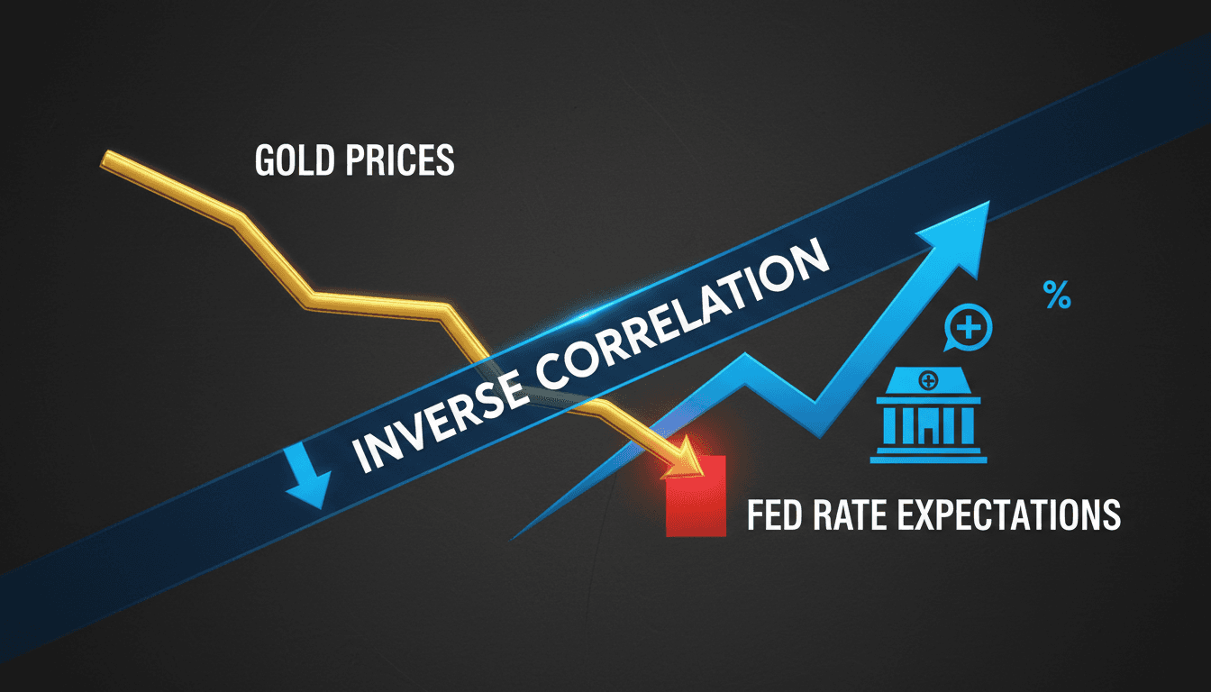 Gold prices decline amid rising Federal Reserve interest rate expectations