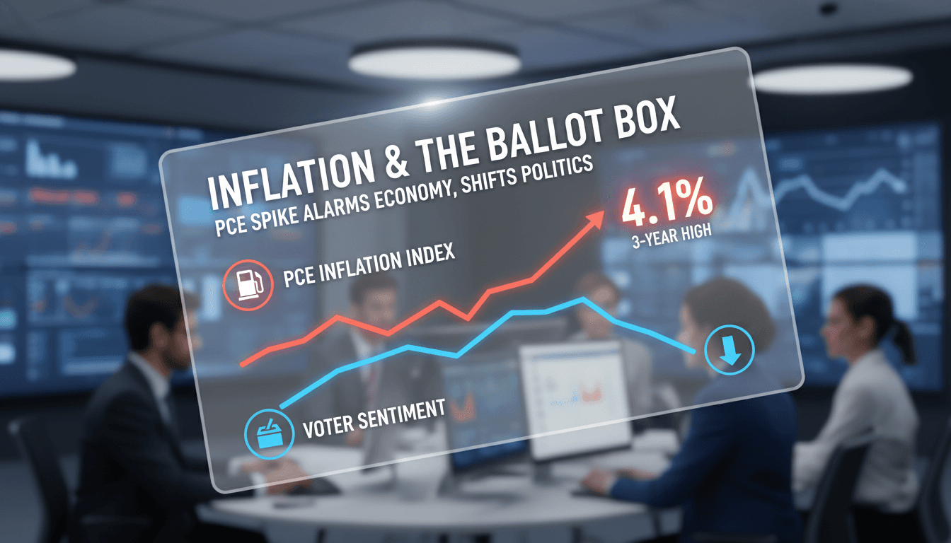 PCE inflation index reaches three-year high of 4.1%