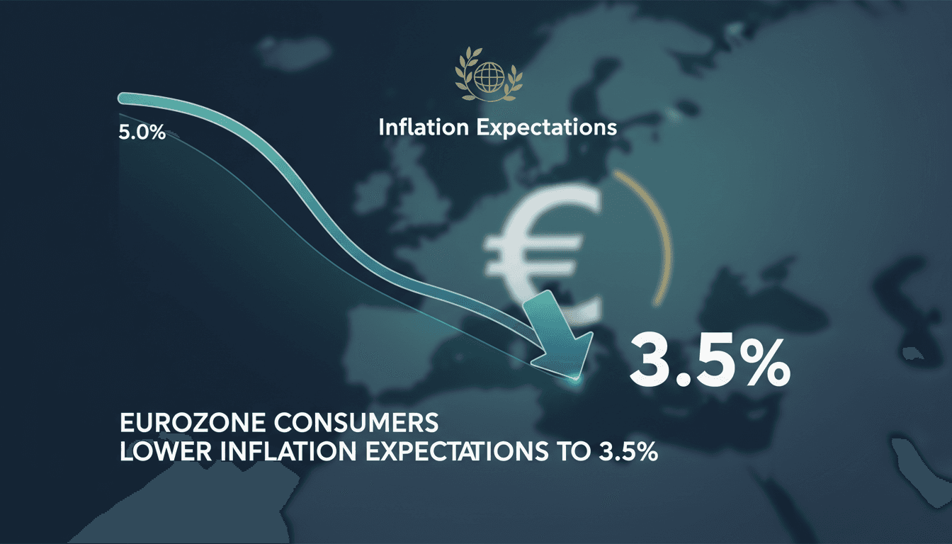 Eurozone consumers lower inflation expectations to 3.5%
