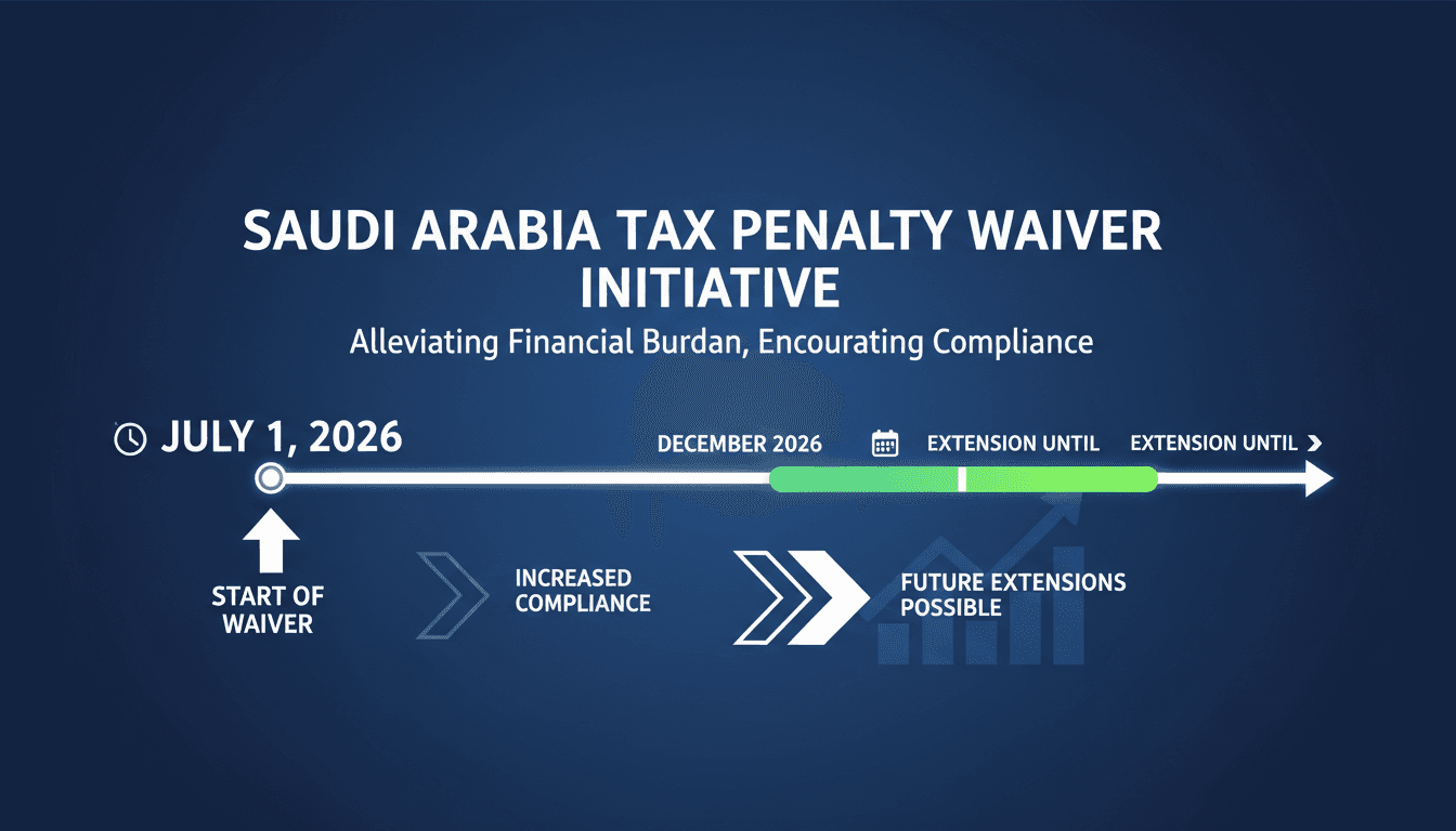 Tax compliance initiative extension announcement in Saudi Arabia