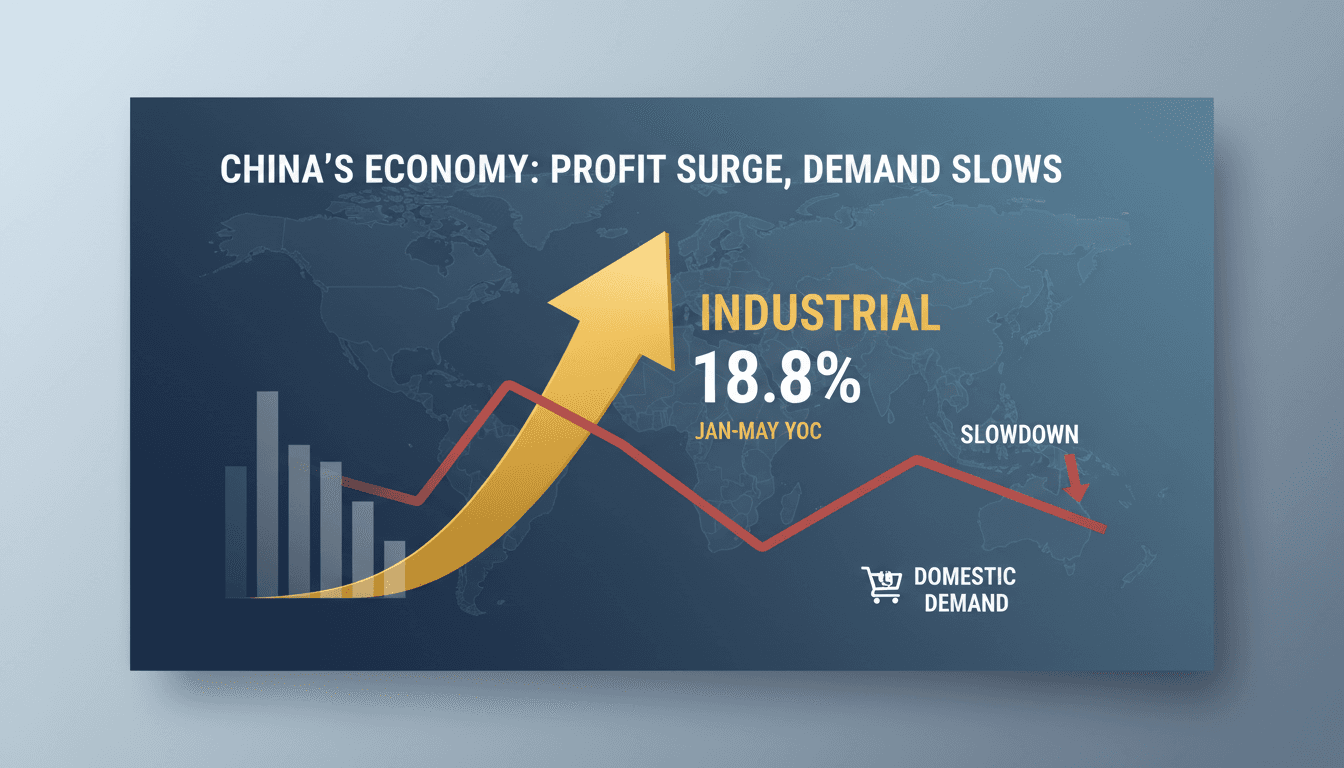 China's industrial profits rise 18.8% but show first signs of slowdown
