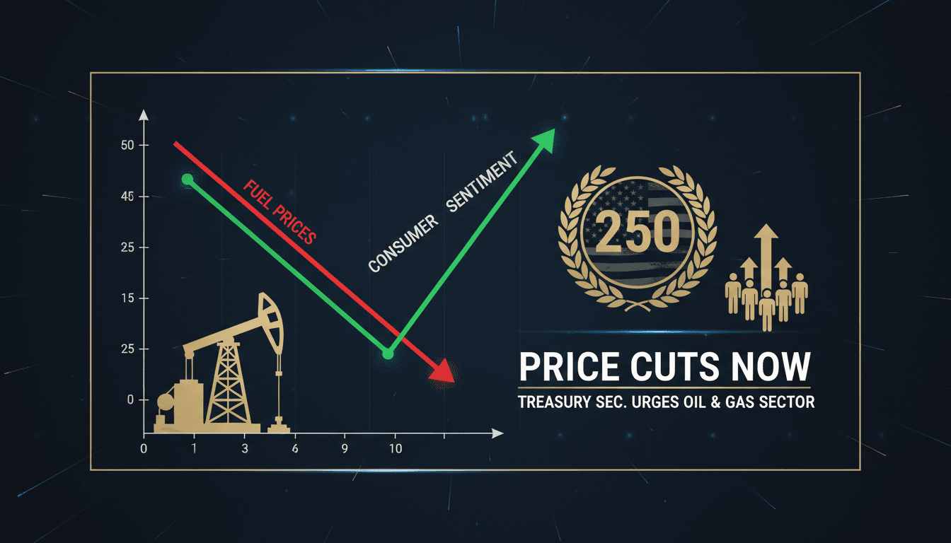 U.S. Treasury Secretary Scott Bessent speaking about fuel prices.