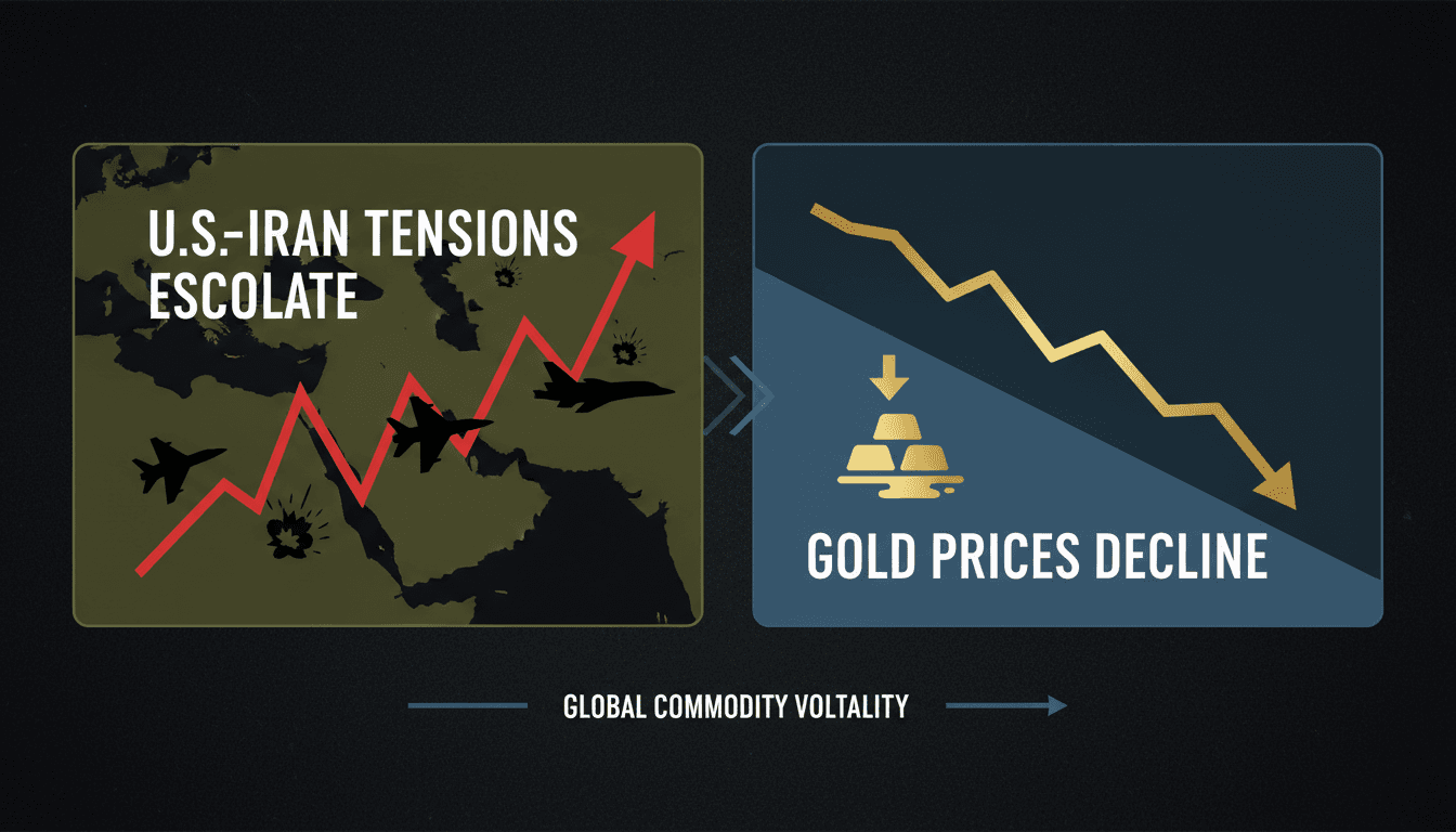 Gold bars with a backdrop of military conflict imagery