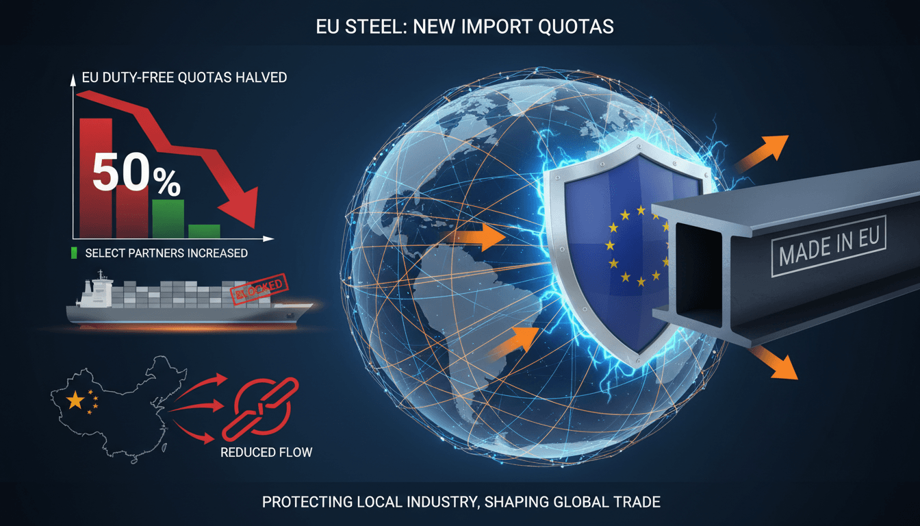 EU steel import quotas reduction impact analysis