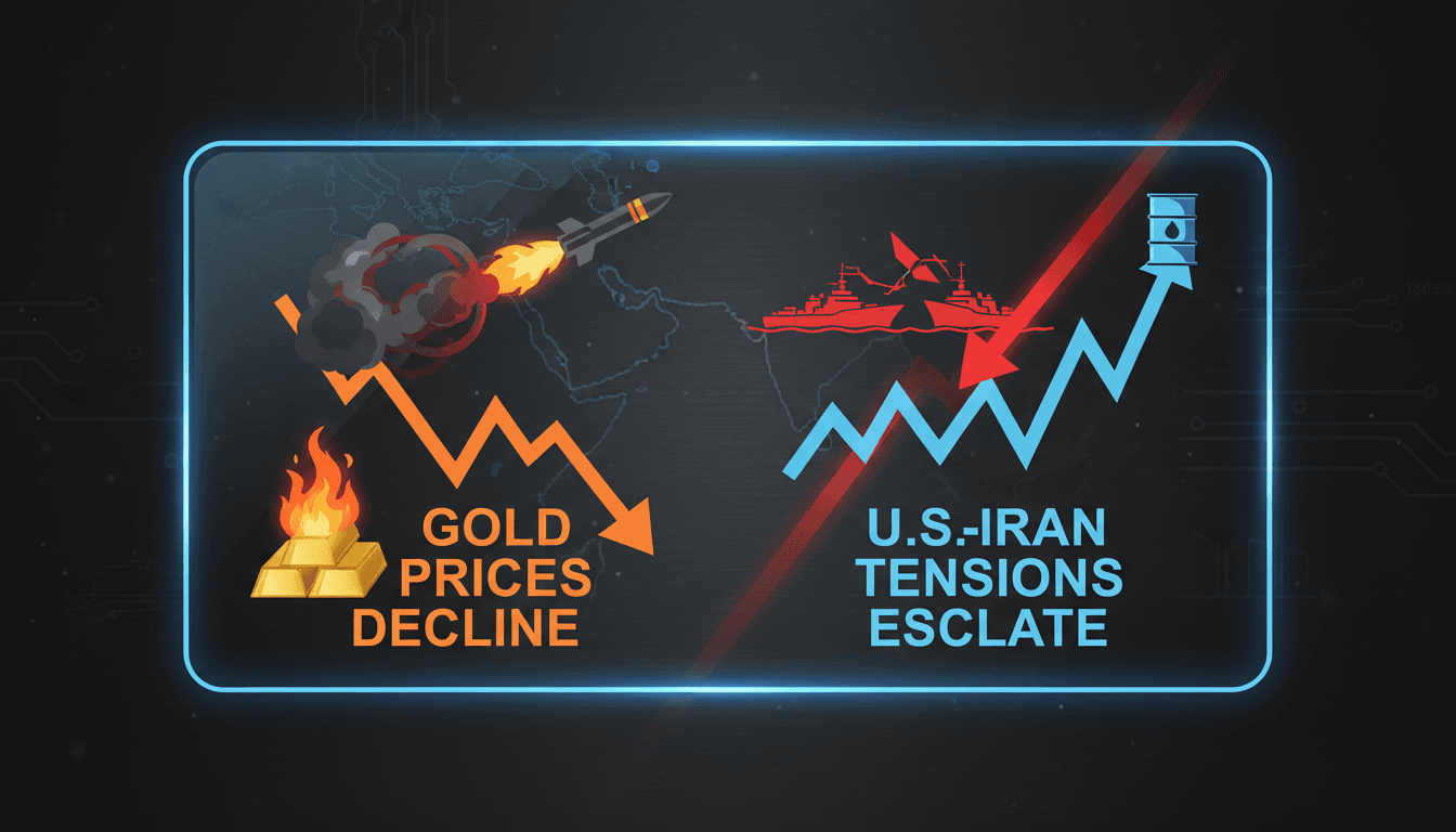 Gold prices decline as U.S.-Iran military tensions escalate