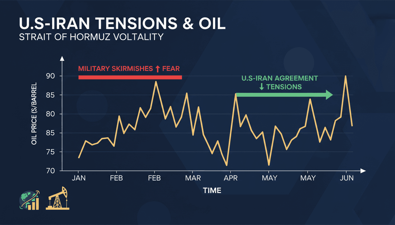 U.S.-Iran tensions cause oil price volatility in Strait of Hormuz