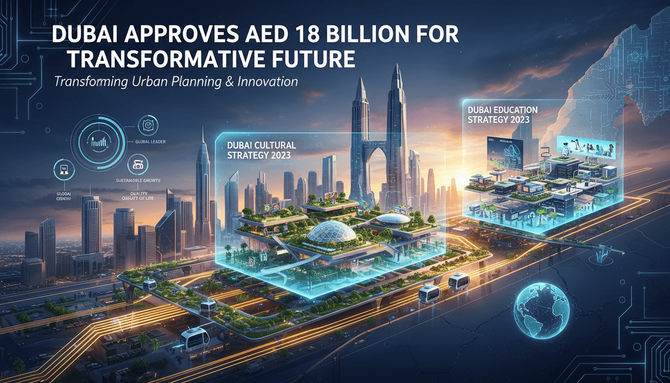 Sheikh Hamdan bin Mohammed announcing AED 18 billion investment in Dubai projects