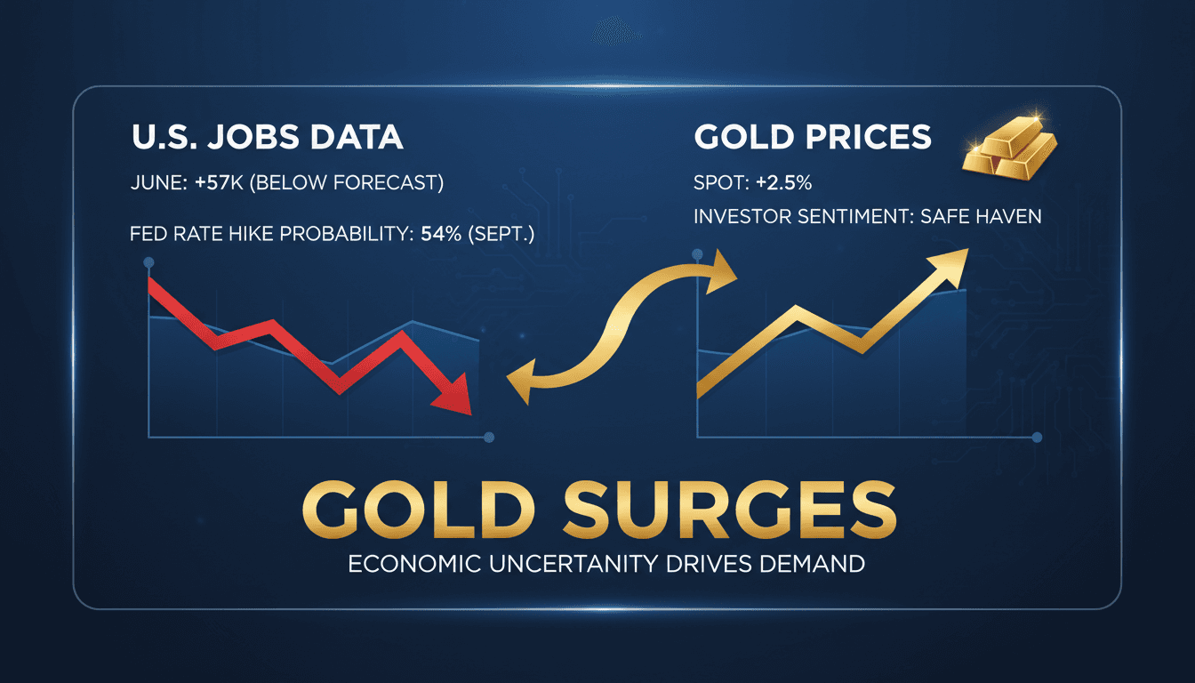 Gold bars with a backdrop of fluctuating market graphs
