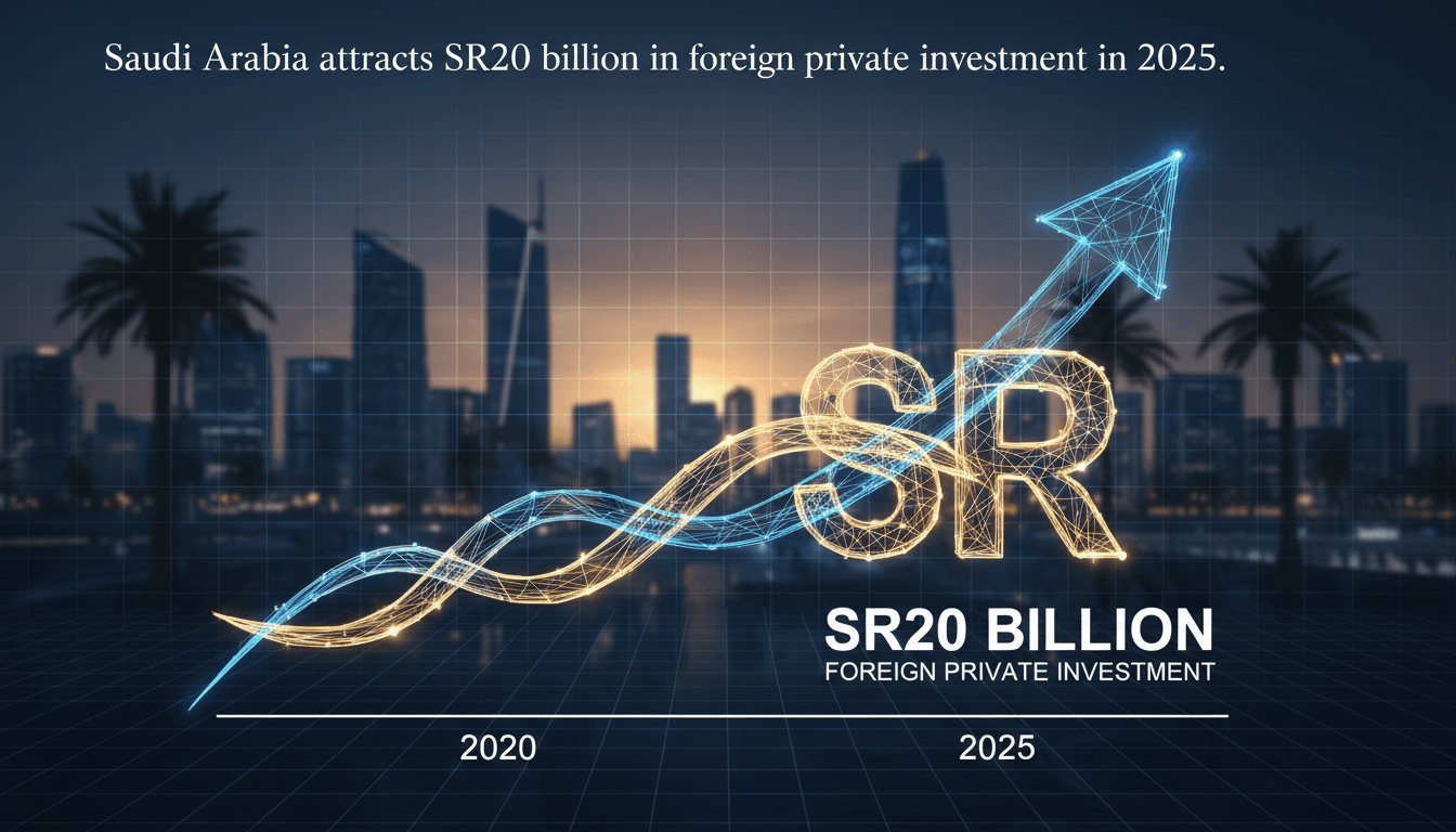 Saudi Arabia attracts SR20 billion in foreign private investment in 2025