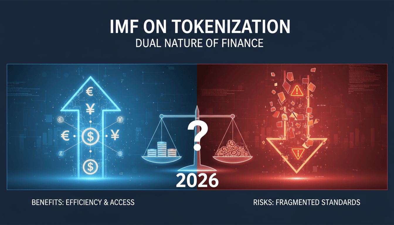 IMF report on tokenization in finance highlighting risks and benefits