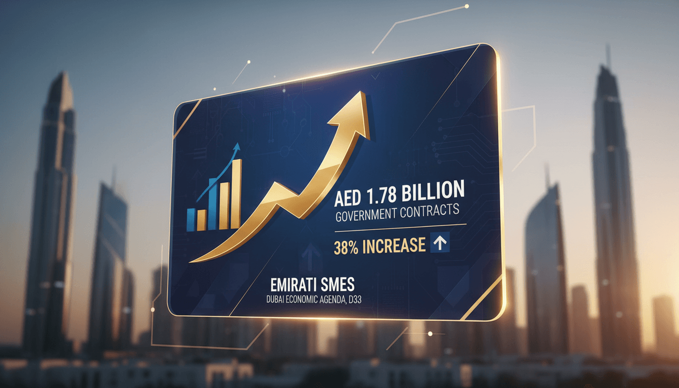 Dubai skyline with a focus on local businesses and economic growth.