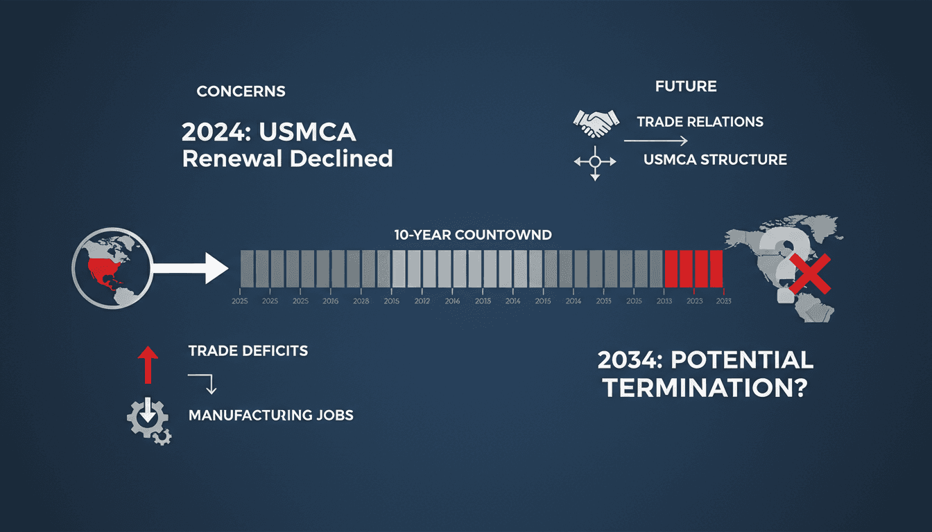 U.S. flag and trade agreement documents symbolizing USMCA negotiations.