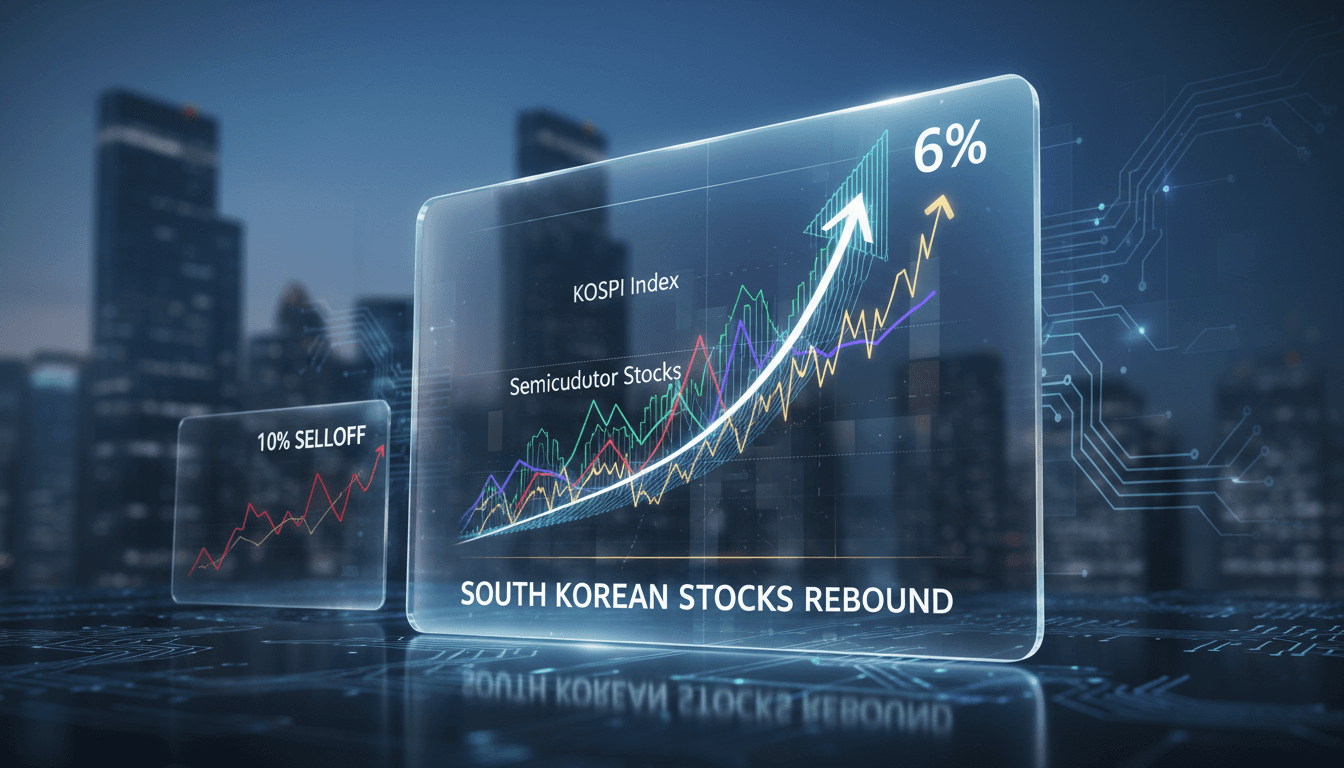 South Korean stocks rebound 6% following semiconductor selloff