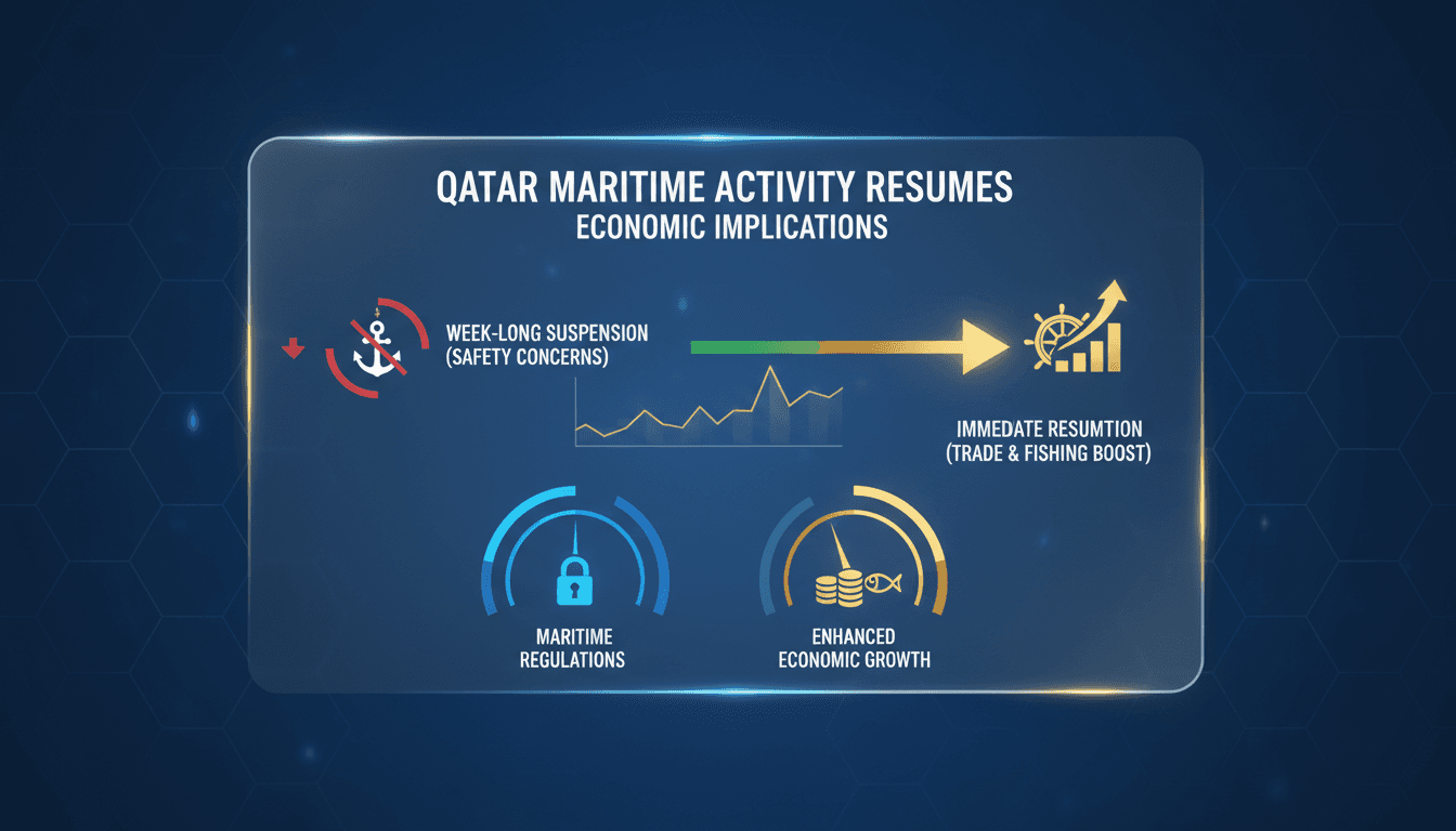 Qatar's maritime activities resume after safety suspension