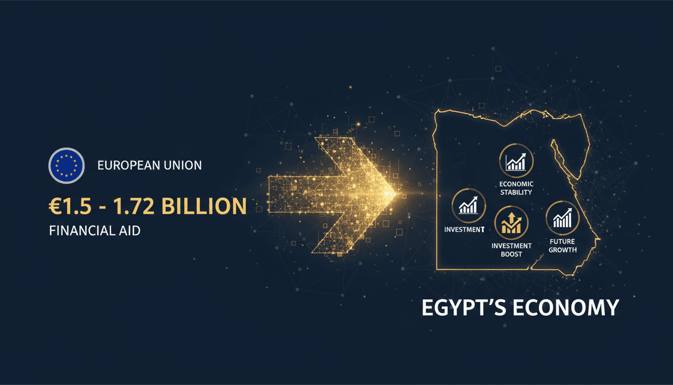 Egyptian Foreign Minister Sameh Shoukry announces EU financial aid