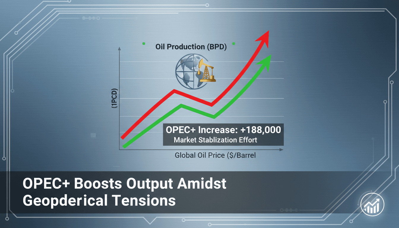 OPEC+ meeting discussing oil production increase