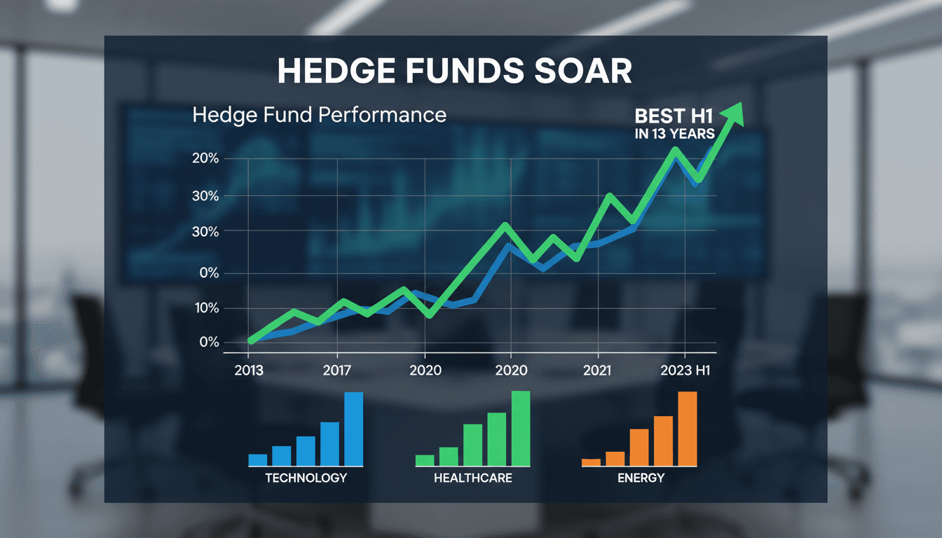Graph showing hedge fund performance trends over the last decade.