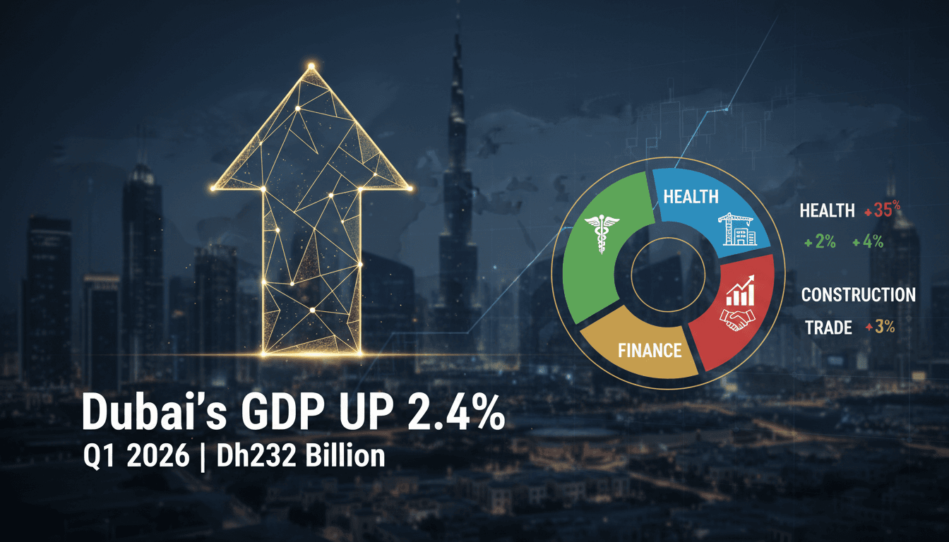 Dubai's GDP Grows 2.4% to Dh232 Billion in Q1 2026