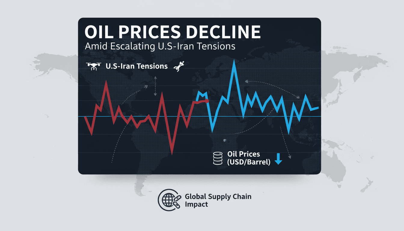 Oil prices decline amid escalating U.S.-Iran tensions