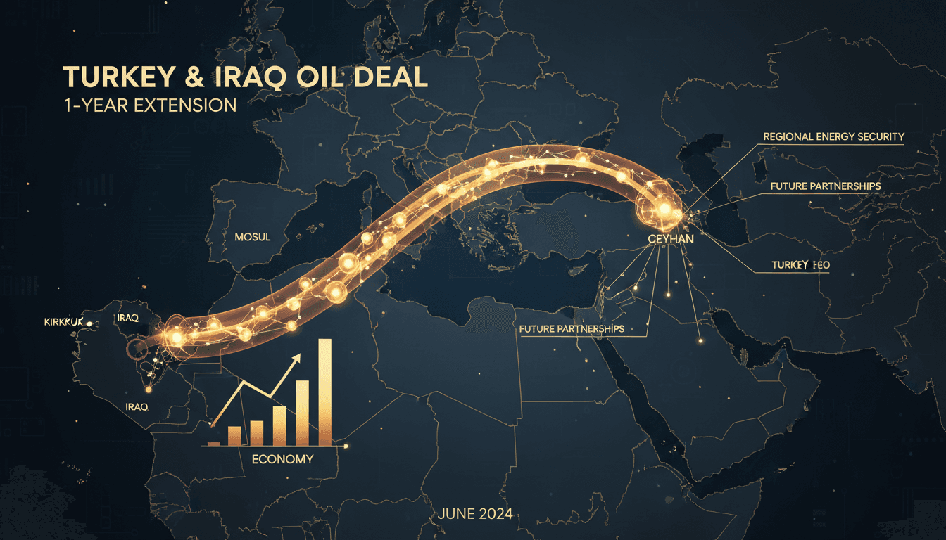 Turkey and Iraq near one-year extension of crude oil pipeline deal