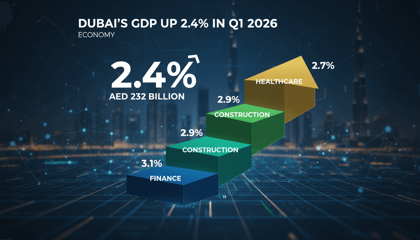 Dubai's GDP Grows 2.4% to AED 232 Billion in Q1 2026
