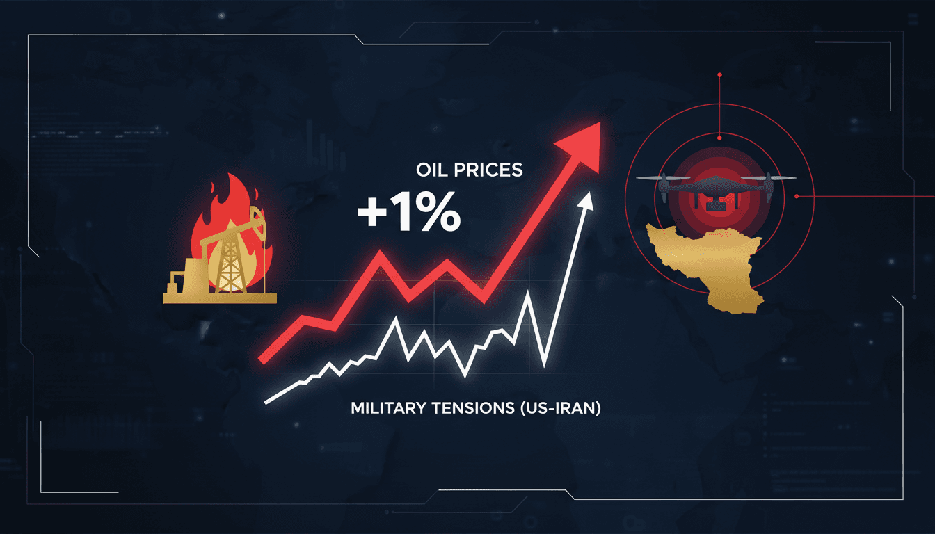 Oil price increase due to US-Iran military tensions