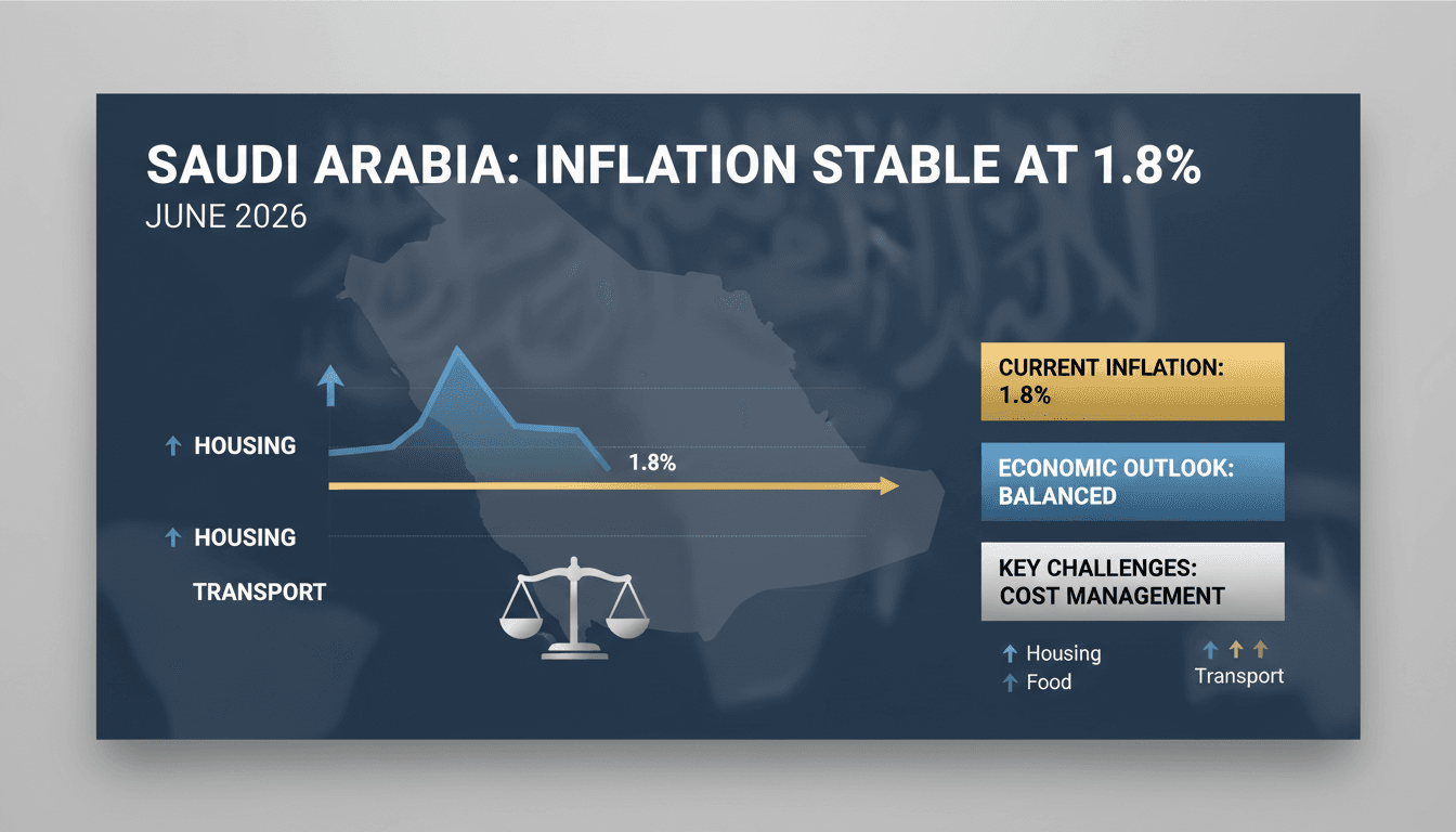 Graph showing Saudi Arabia's inflation rate trends and economic indicators.