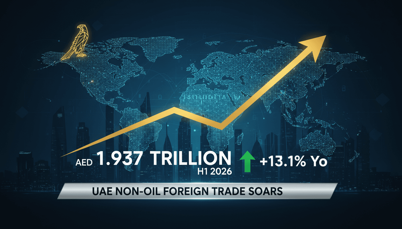 Graph showing UAE's non-oil foreign trade growth in 2026