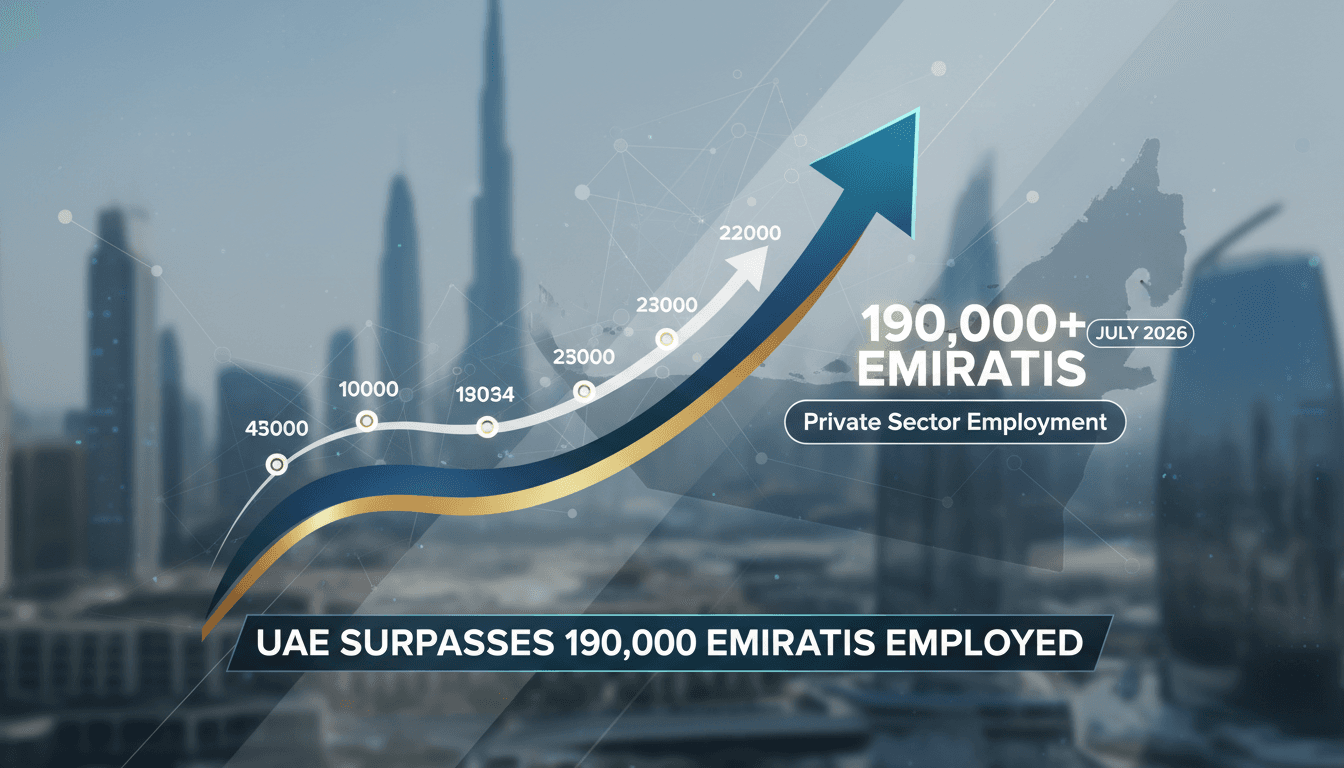 Emiratis working in the private sector in the UAE