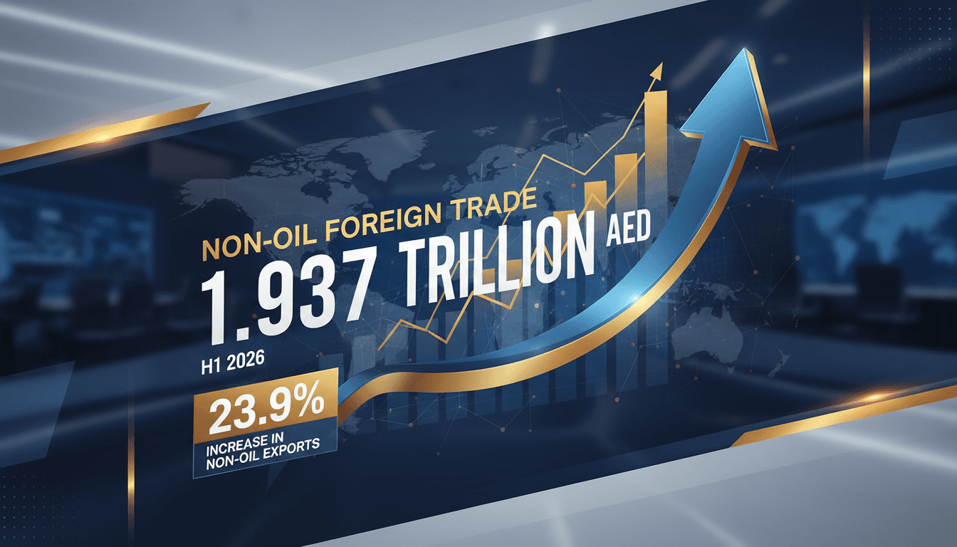 Graph illustrating the growth of UAE's non-oil foreign trade in 2026