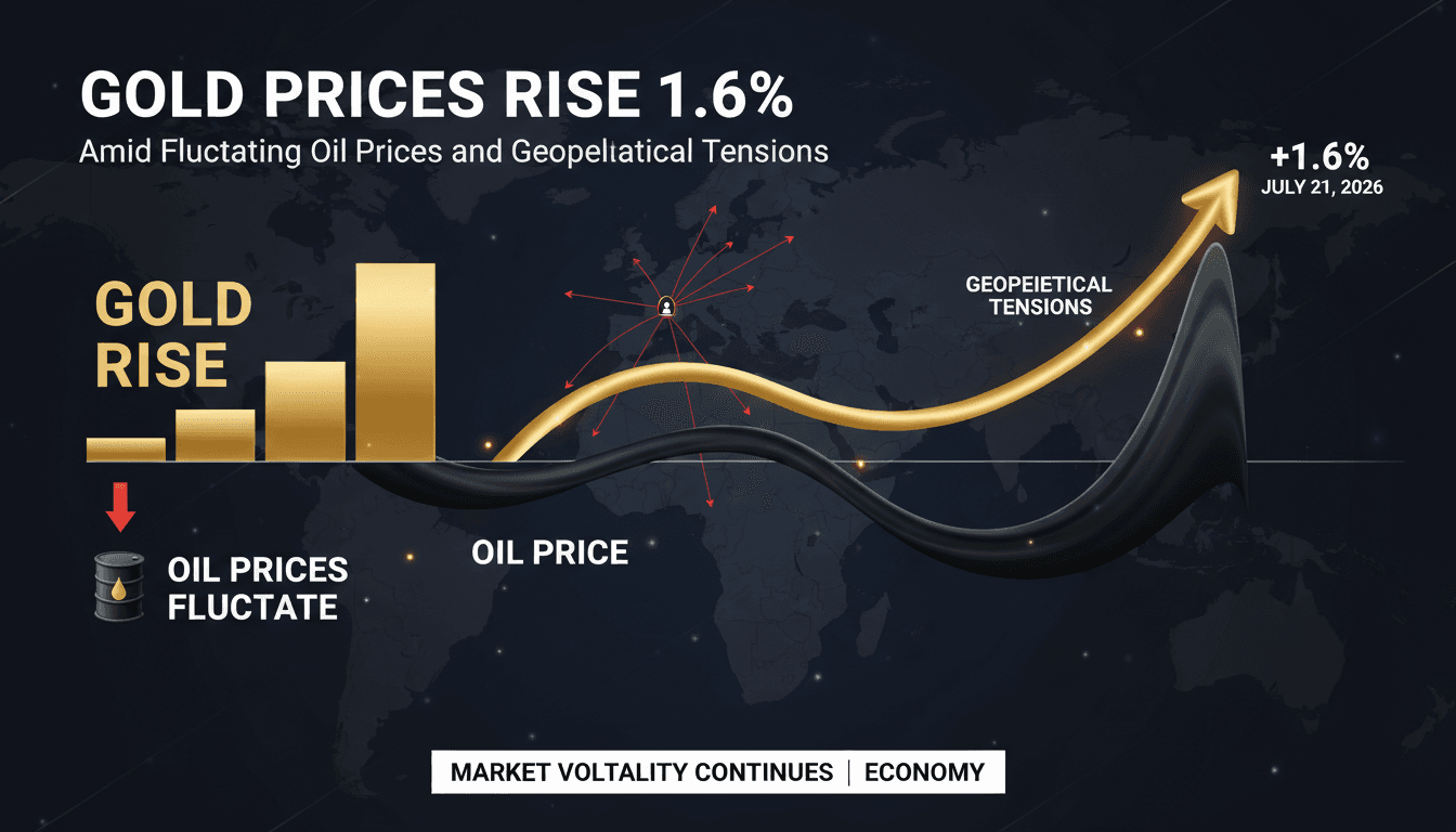 Gold bars with fluctuating market graphs in the background