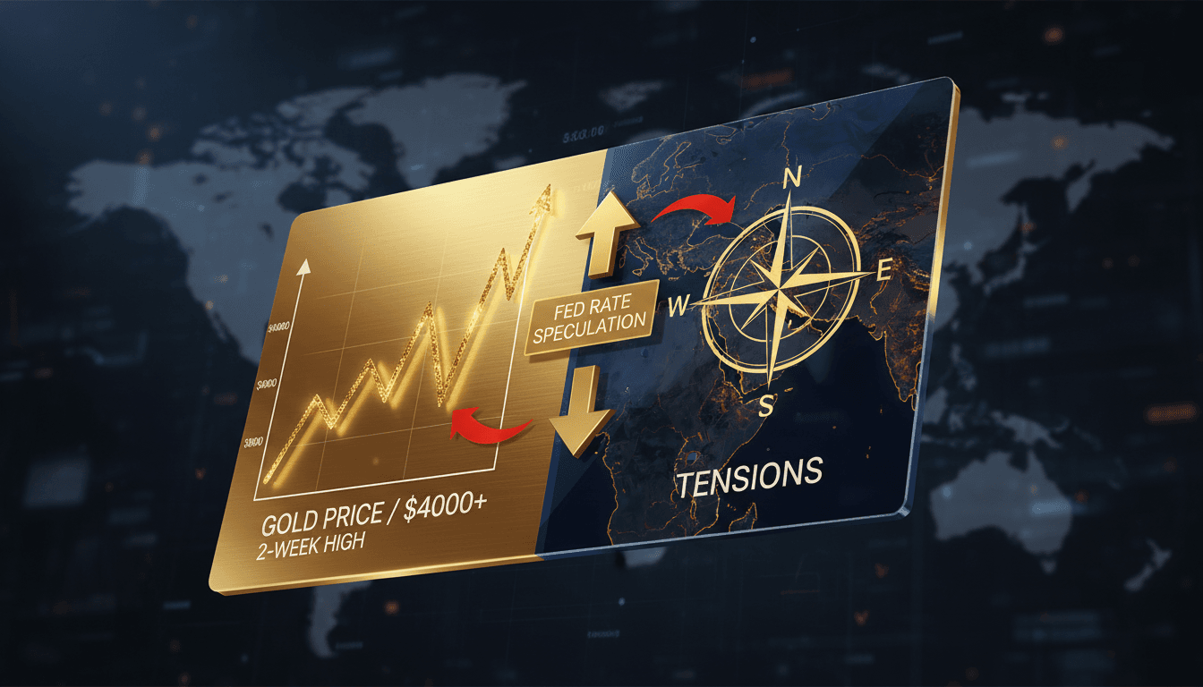 Gold bars with fluctuating price graphs in the background