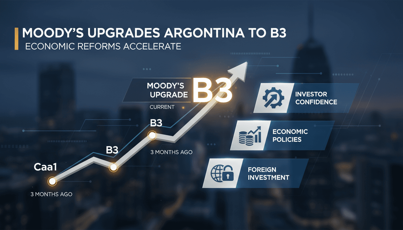 Moody's upgrades Argentina's credit rating to B3 amid economic reforms