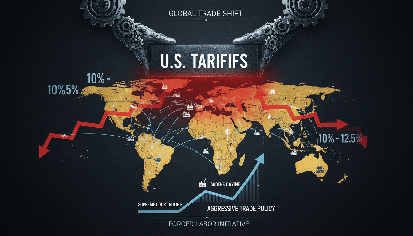 President Trump announcing new tariffs to combat forced labor practices.