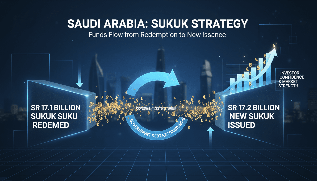 Saudi Arabia redeems SR17.1 billion in sukuk while issuing new SR17.2 billion sukuk