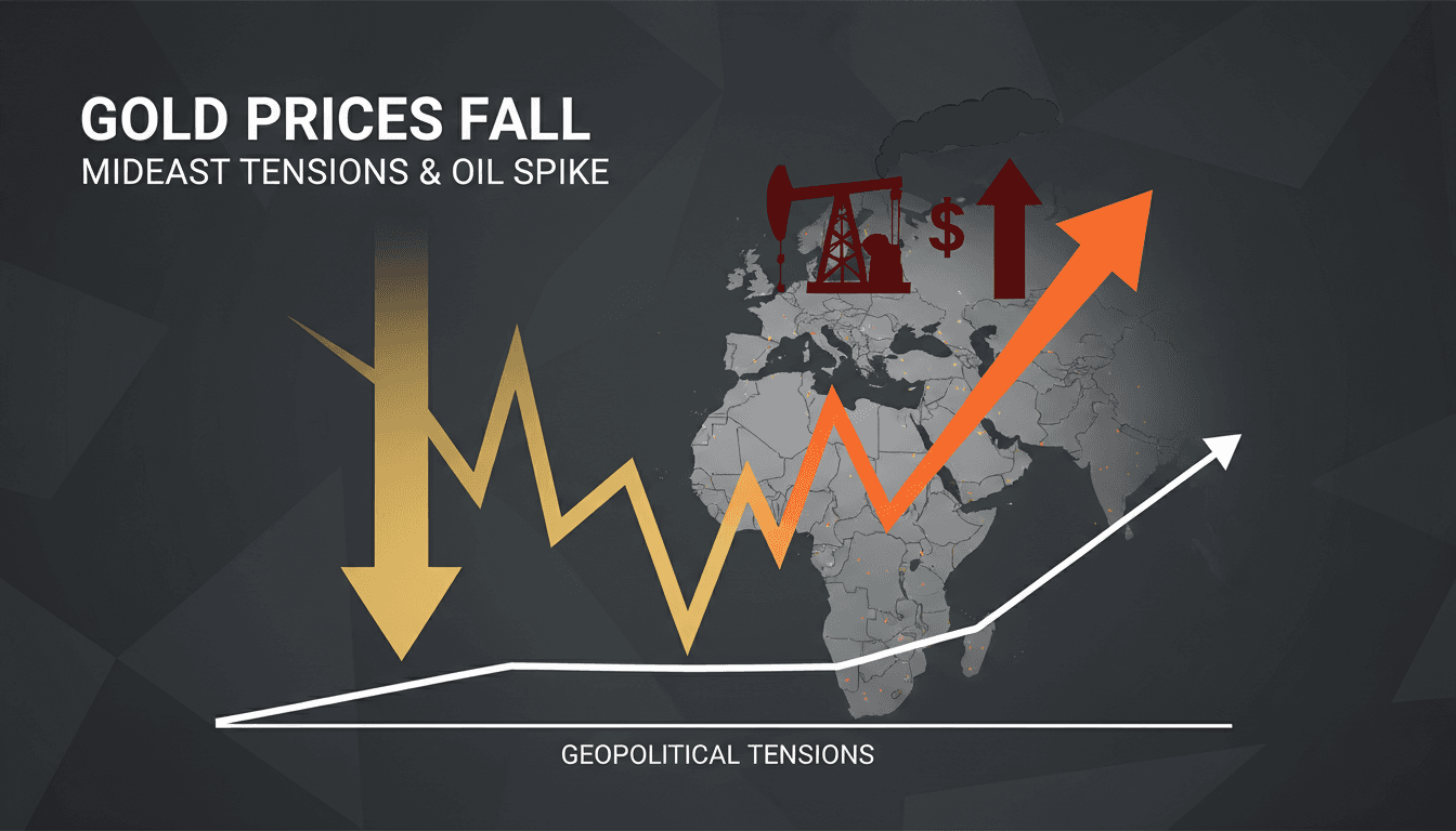 Gold bars with a backdrop of a fluctuating market graph